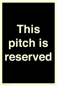 This pitch is reserved